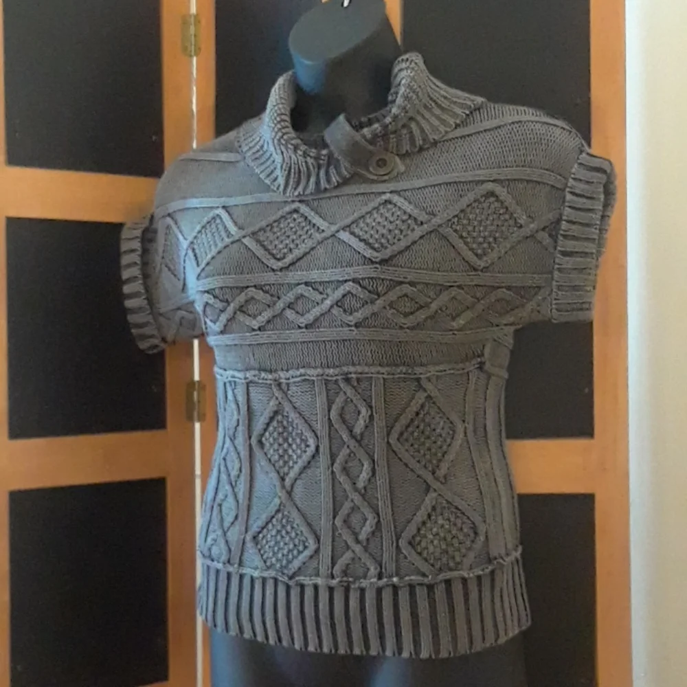 Nine West Cowneck Sweater RUSTIC Cable Knit NWOT